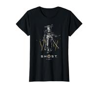 Ghost of Yotei Atsu Collage with Kanji Video Game Maglietta, Donna, Nero, 3XL