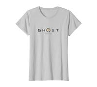 Ghost of Yotei Black Lettering Gingko Leaf Logo Video Game Maglietta, Donna, Argento, 3XL