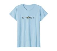 Ghost of Yotei Black Lettering Gingko Leaf Logo Video Game Maglietta, Donna, Celeste, 3XL
