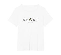 Ghost of Yotei Black Lettering Gingko Leaf Logo Video Game Maglietta, Donna Plus-Size, Bianco, 2X