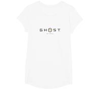 Ghost of Yotei Black Lettering Gingko Leaf Logo Video Game Maglietta, Ragazze, Bianco, S