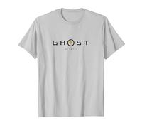 Ghost of Yotei Black Lettering Gingko Leaf Logo Video Game Maglietta, Uomo, Argento, M