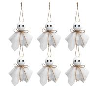 Ghost Ornaments for Halloween - Tree 6 Pieces Seasonal Decorations