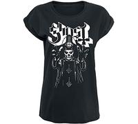 Ghost Papa Wrath Donna T-Shirt Nero L 100% Cotone Largo