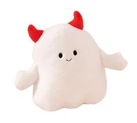 Ghost Pillow - Ghost Plush Toy - Peluche fantasma con cappello da e del diavolo, morbido giocattolo delicato sulla pelle, per bambini, adulti, camera da , soggiorno
