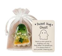 Ghost Pocket Cards, Pocket Comfort Ghosts, Cute Pockets Hug Ghost con biglietto di incoraggiamento, simbolo di sostegno emotivo, piccolo oggetto decorativo da conservare (B)