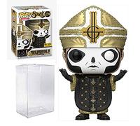 Ghost Pop! Rocks Papa Emeritus III Vinyl Figure #204 - Hot Topic Exclusive (Bundled with Compatible Ecotek Pop Box Protector)