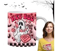 Ghost Pumpkin - Tazza di caffè di Halloween Spooky, torre o tazza Treat | tè in ceramica da 350 ml per la famiglia degli amici, tazza di caffè per feste per la decorazione di feste