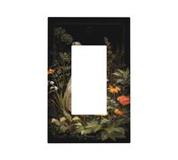 Ghost Reading Books in The Garden Interruttore della luce Piastra da parete Copertura piastra frontale Singolo Rocker 1 Gang Decoratore Presa Coperture per la casa Cucina Camera Bagno Decor