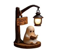 Ghost Reading Lantern - 3D Resin Decorative Light for Cozy Ambiance with Soft Glow, Aesthetic Night Lamp for Living Room Bedroom Kids Adults, Halloween Theme, Gift Packaging