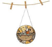 Ghost Reading Ornament - Acrylic Wall Art, Ghost-shaped Pendant | Compact Book-themed Decor With Detailed Finish, Artistic Spirit Ornament For Bedroom Living Room Home Hotel Wall Shelf Entryway Creati