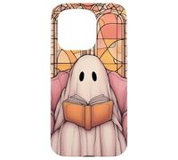 Ghost Reading the Evening Reader Book Lover Mosaic Custodia per iPhone 15 Pro