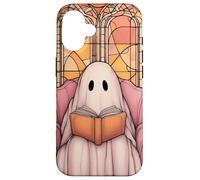 Ghost Reading the Evening Reader Book Lover Mosaic Custodia per iPhone 16