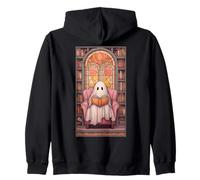 Ghost Reading The Evening Reader Book Lover Mosaic Felpa con Cappuccio