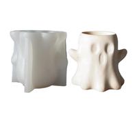 Ghost Resin Molds, Candle Making Moulds, 3.35x3.35in Authentic Flexible Silicone, Multipurpose Design, Epoxy Casting Tools for Soap, Wax, Gypsum, Plaster, Home Decor, Halloween