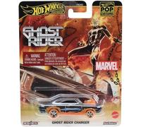 GHOST RIDER CHARGER Modello auto DieCast MARVEL scala 1/64 7cm Hot Wheels JBL81