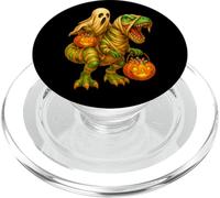 Ghost Riding T Rex Mummy Pumpkin Halloween Dinosaur PopSockets PopGrip per MagSafe