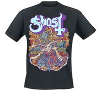 Ghost Satanic Panic Uomo T-Shirt Nero M 100% Cotone Regular