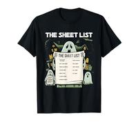 Ghost Sheet Halloween La Lista Foglio Troppo Vecchio per Questo Foglio Maglietta