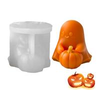 Ghost Silicone Form-3D-Halloween-spirit, in piedi, per versamento di cemento | artigianale multiuso per muffin, dessert, cemento, cioccolato, sapone, cera, , suono
