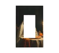 Ghost Sits at the Table Interruttore della luce Piastra da parete Copertura piastra frontale Singolo Rocker 1 Gang Decoratore Presa Coperture per la casa Cucina Camera Bagno Decor