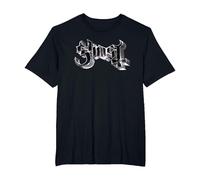 Ghost Skeleta Chrome Logo Maglietta, Uomo Taglie Grandi, Nero, 6X Tall