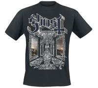 Ghost Skeleta Cover Uomo T-Shirt Nero M 100% Cotone Regular