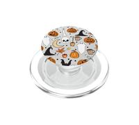 Ghost Skull Bat Pumpkin Halloween Pattern Designed PopSockets PopGrip per MagSafe