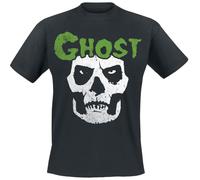 Ghost Skull Uomo T-Shirt Nero M 100% Cotone Regular