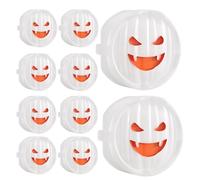 Ghost Smile, copriprese elettriche, 10 x coperchi di uscita per presa di | corrente, protezione per prese di sicurezza per la casa, tappi di sicurezza per prese di corrente, protezioni