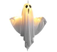 Ghost sospeso 16x20 decorazioni spettrali sospese con braccio piegabile, decorazioni illuminanti a led impermeabili, a 3 modalità per Halloween, casa stregata, festa