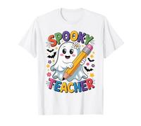 Ghost Spooky Teacher Halloween Costume Halloween Teacher Maglietta