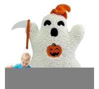 Ghost Throw Pillows - Spooky Ghosts Shape Pillow | Plush Halloween Cushion | Soft Horror Sleeper Hallovween Divano Decor, Cute Gost Themed Bolster For Couch, Bed, Living Room, Spuky Holiday Decoration