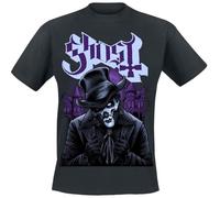 Ghost Top Hat V Uomo T-Shirt Nero XL 100% Cotone Regular