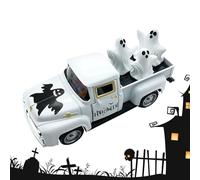 Ghost Truck, Mini Ornaments Tabletop, 4.92x1.97x1.57 inch Versatile Use & Fun Design, Funny Trucks Spirit Desktop Figurine for Halloween Showcase, Classroom, Bookshelf, Party, Dining Table Decoration