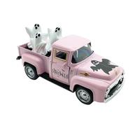 Ghost Truck, Mini Ornaments Tabletop, 4.92x1.97x1.57 inch Versatile Use & Fun Design, Funny Trucks Spirit Desktop Figurine for Halloween Showcase, Classroom, Bookshelf, Party, Dining Table Decoration