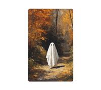 Ghost Walking Autunno Foresta Sentiero Singolo Toggle Blank Wall Plate Copertura Interruttore Luce Decorativo 1 Gang per Cucina Camera Bagno Dimensioni 11,4 x 7 cm