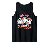 Ghost Watermelon Ice Cream Happy Summerween Halloween Spooky Canotta