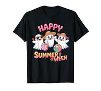 Ghost Watermelon Ice Cream Happy Summerween Halloween Spooky Maglietta
