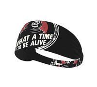 Ghost What Time To Be Alive Elastic Exercise Headband For Women&Men,Wide Headbands For Women Athletic Sweatbands - Fashion Elastic Sports Hair Band For Yoga Fitness