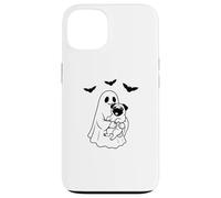 Ghost With Pug Dog Halloween Custodia per iPhone 13