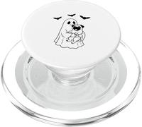 Ghost With Pug Dog Halloween PopSockets PopGrip per MagSafe