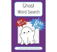 Ghost Word Search Puzzle Book: Word Searches with Easy to Read Print about Ghosts, Ghouls , Witches, and More | 6x9 inches, 110 pages | 50+ Puzzles ... Gift for Vacations, Holidays and Free Time