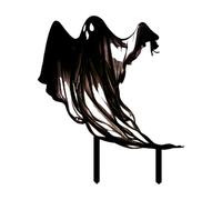 Ghost Yard Signs - Decorative Creepy Stakes, Weather-Resistant Stainless Steel Holiday Outdoor Stake, Halloween Planter Stake | For Porch Backyard Patio Front Path Festival Garden Decoration