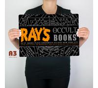 Ghostbusters 2 Raggi Occulto Libri Metallo Piastra Insegna Man Cave Poster Ecto