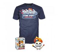 Ghostbusters 2022 Mini Puft GITD + T-Shirt (Taglia S) POP & Tee Vinyl Figure