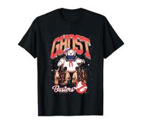Ghostbusters Cute Stay Puft Loom Group Shot Retro Big Logo Maglietta