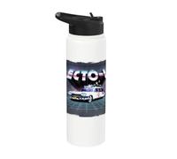 Ghostbusters Ecto 1 1984 80s Movie Car Synthwave Griglia Cromata Stainless Steel Insulated Water Bottle