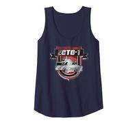 Ghostbusters Ecto-1 Shiny Badge Canotta, Donna, Navy, XL