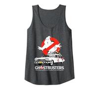 Ghostbusters Halloween Design Ecto 1 Canotta, Donna, Grigio Scuro, XXL